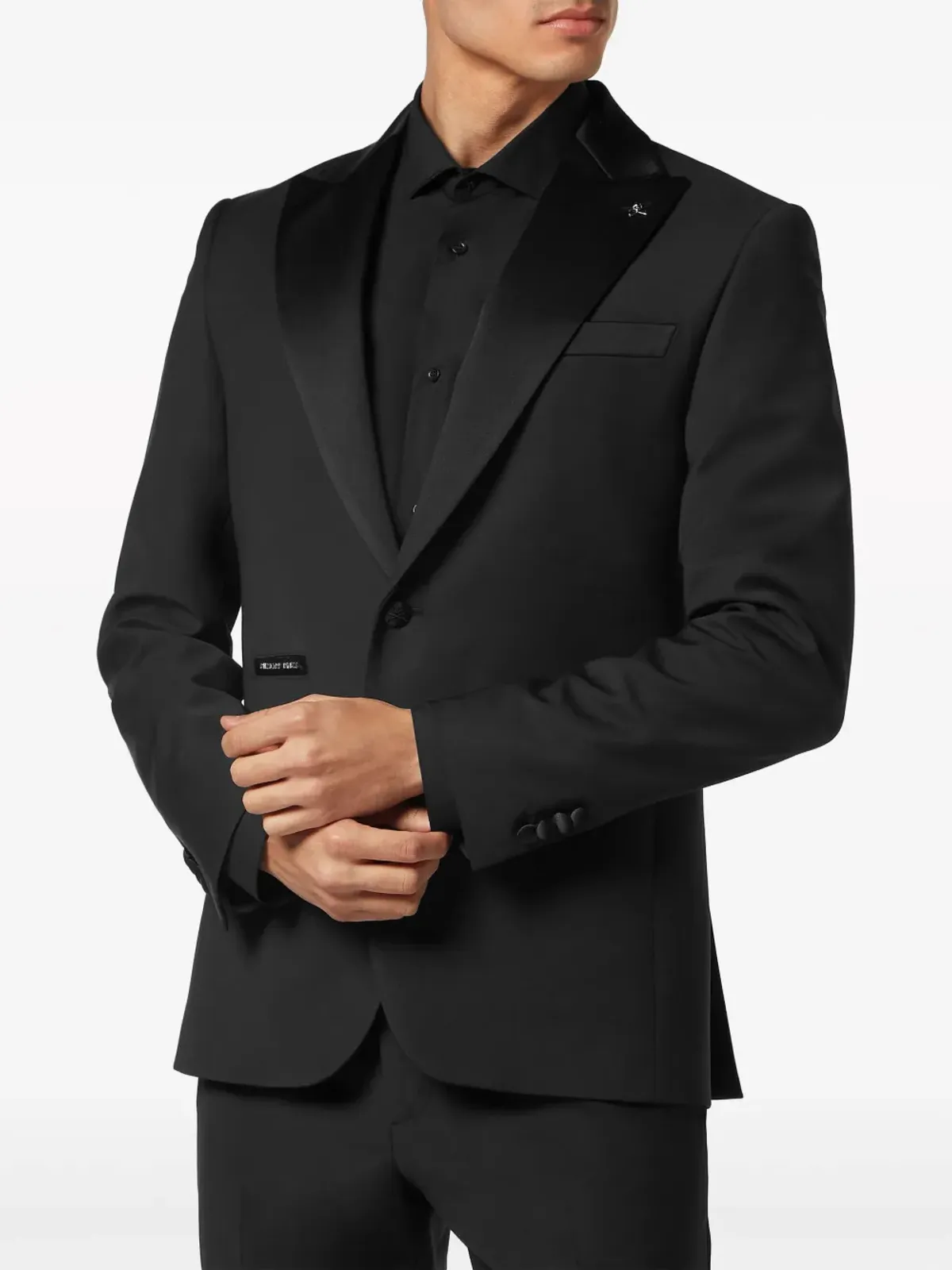Philipp Plein Lord シングルブレストブレザー - ブラック - 画像3