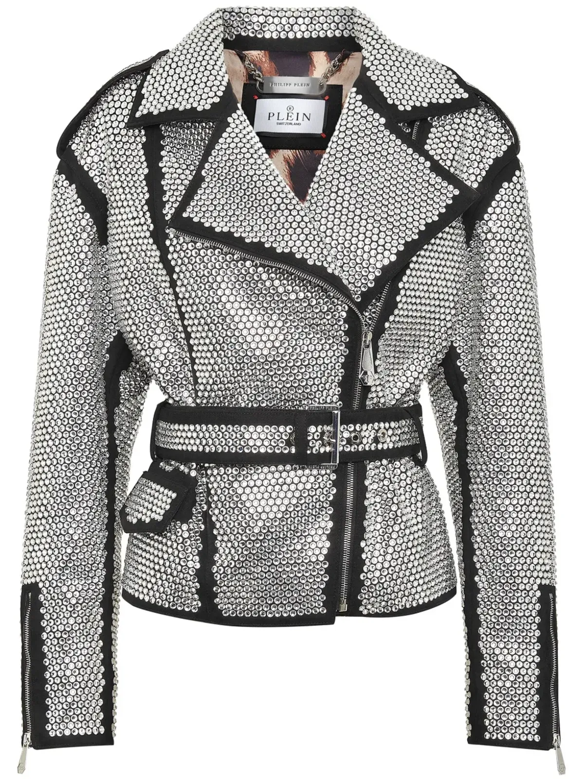 Philipp Plein クリスタル装飾のジャケット - ブラック - 画像1