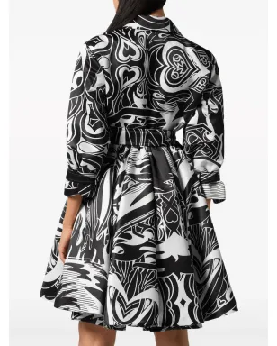 Philipp Plein サーカス トレンチコート ブラック - サムネイル3
