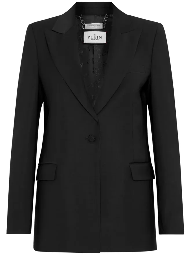 Philipp Plein Philipp Plein スカルクリスタル装飾ブレザーの商品画像