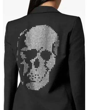 Philipp Plein スカルクリスタル装飾ブレザー - サムネイル4
