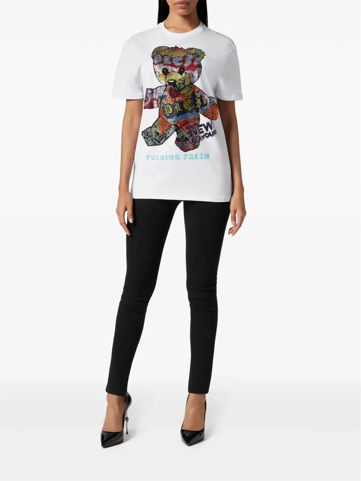 Philipp Plein Tutti Frutti コットン Tシャツ - ホワイト - 画像2