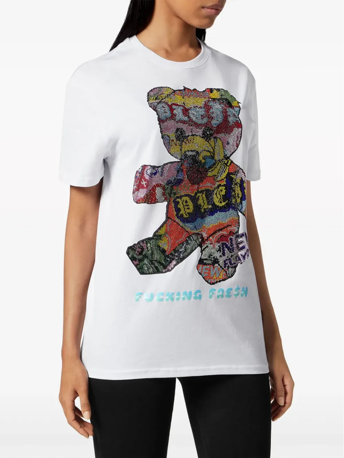 Philipp Plein Tutti Frutti コットン Tシャツ - ホワイト - 画像4