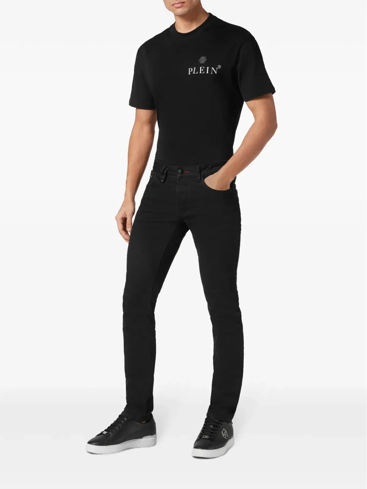 Philipp Plein ライオンサーカス ミッドライズ スリムフィット ジーンズ - 画像2