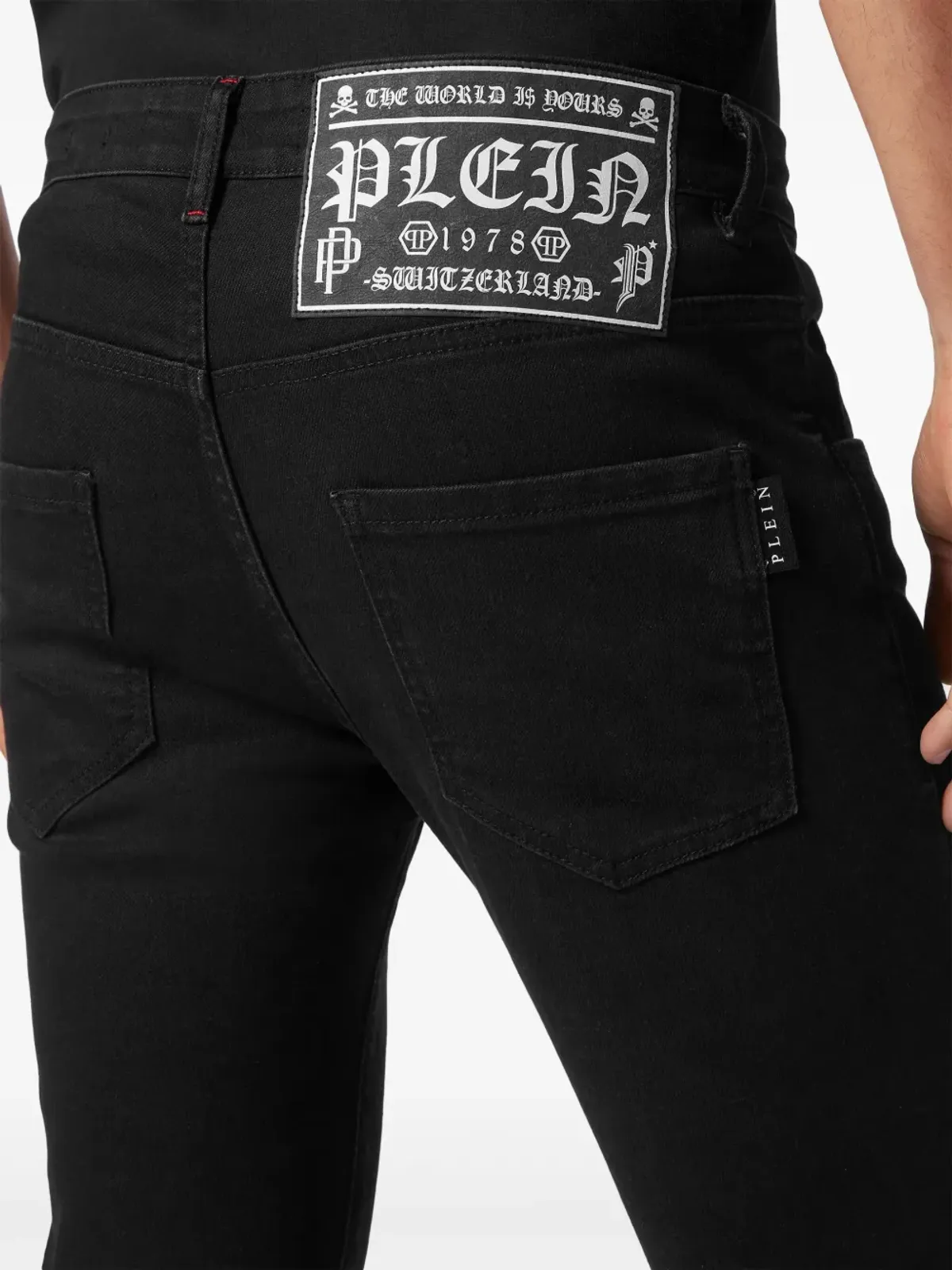 Philipp Plein Lion Circus ローライズ・スキニージーンズ - ブラック - 画像4