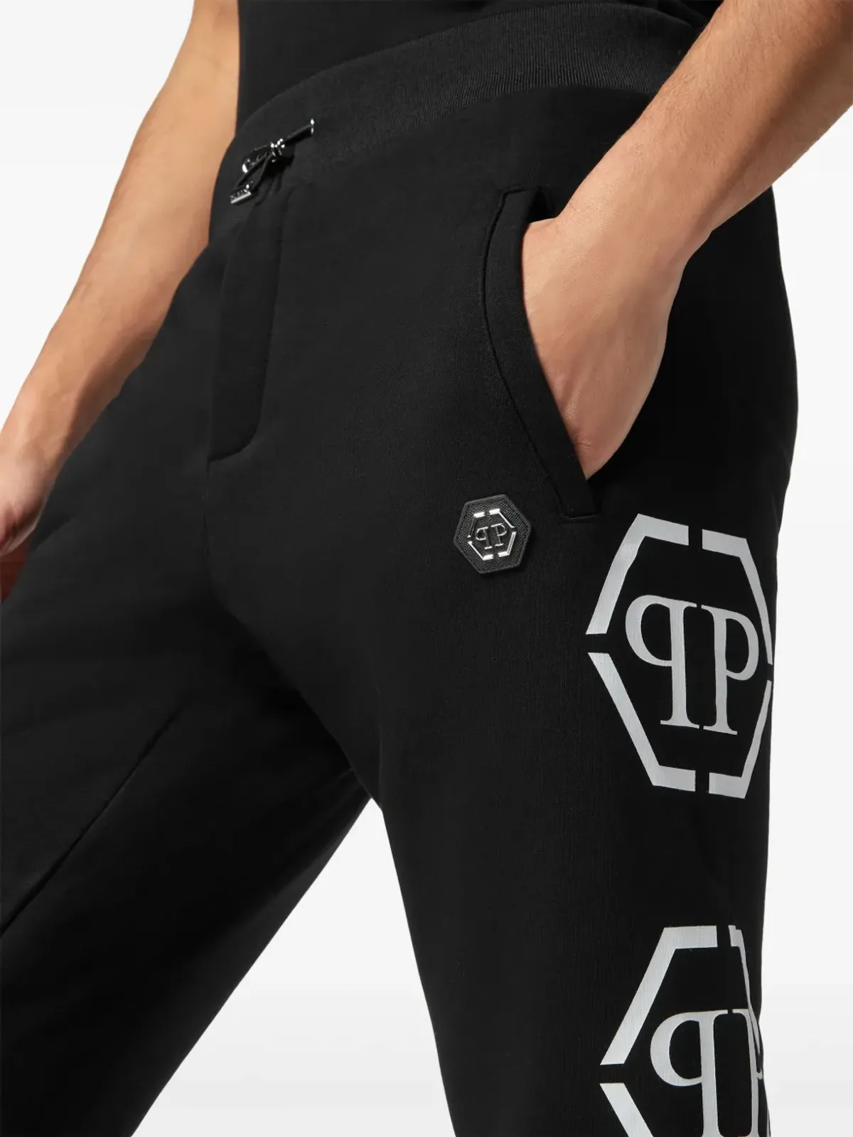 Philipp Plein モノグラムプリント トラックパンツ - ブラック - 画像5