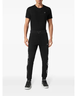 Philipp Plein モノグラムプリント トラックパンツ - ブラック - サムネイル2