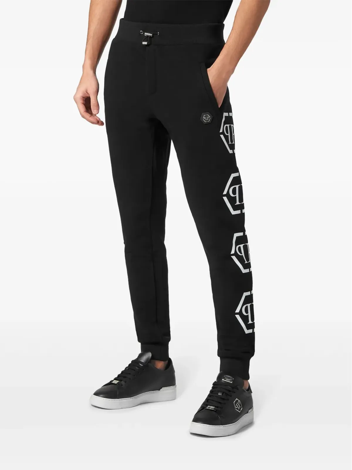 Philipp Plein モノグラムプリント トラックパンツ - ブラック - 画像3