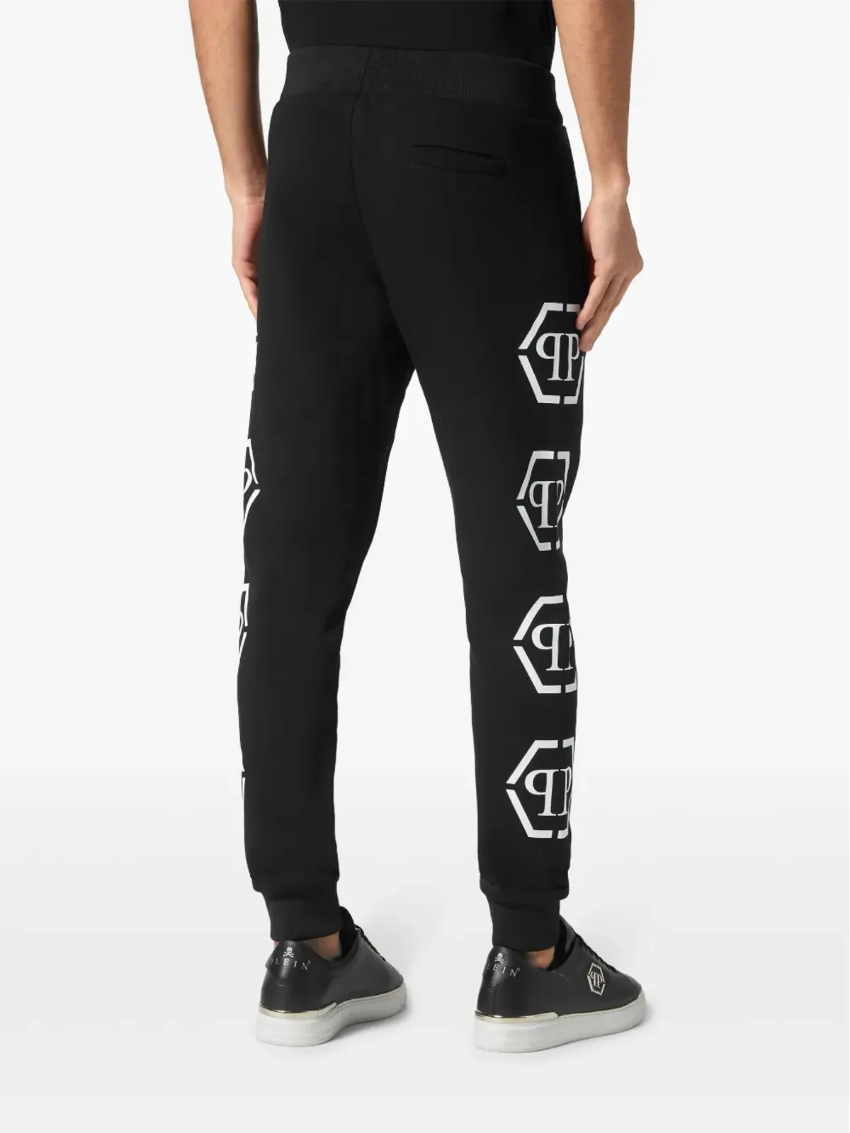 Philipp Plein モノグラムプリント トラックパンツ - ブラック - 画像4