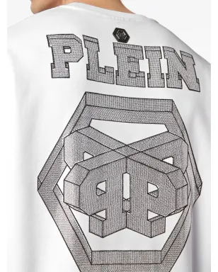 Philipp Plein ワイヤーフレーム ジャージー スウェットシャツ - ホワイト - サムネイル3
