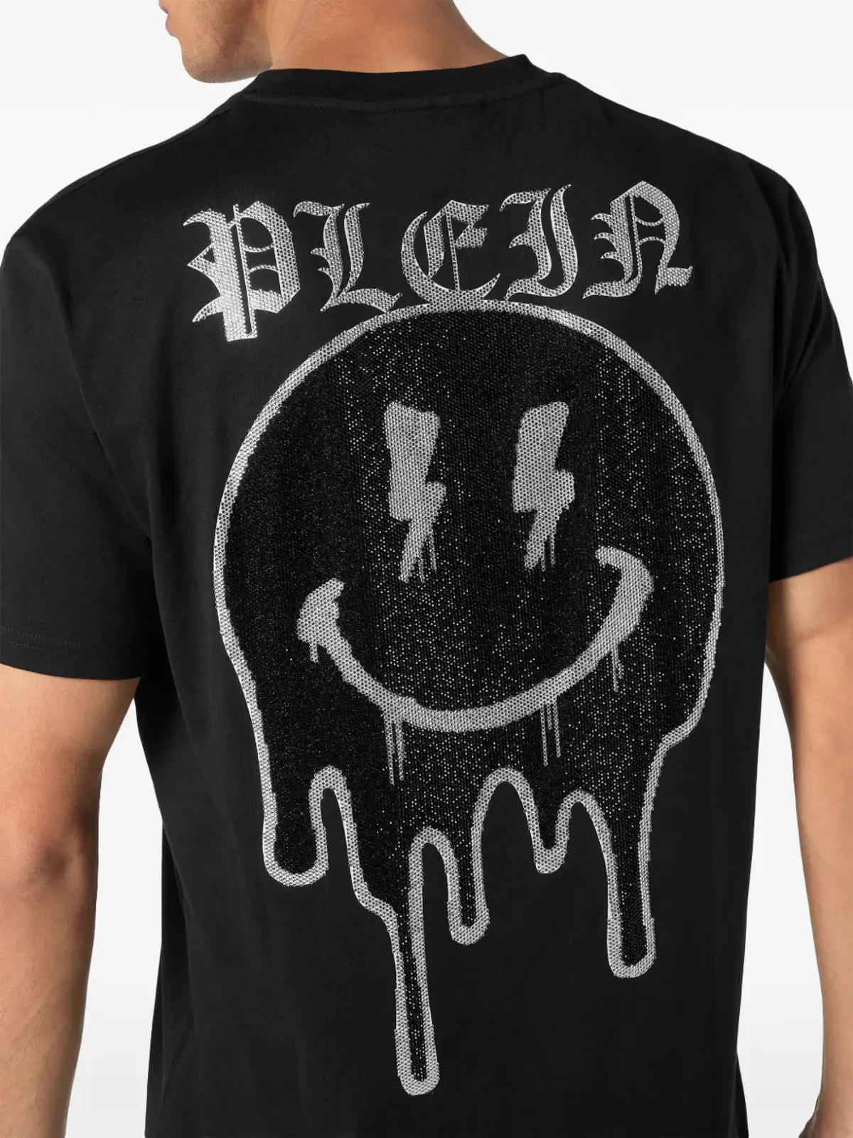Philipp Plein スマイル ラインストーン装飾 Tシャツ - ブラック - 画像5