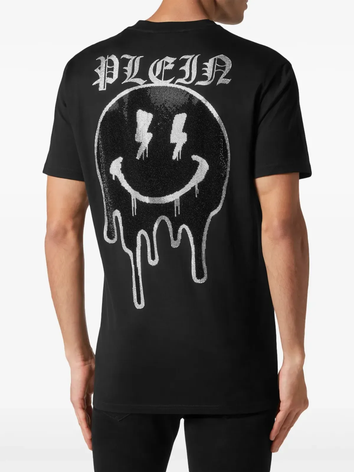 Philipp Plein スマイル ラインストーン装飾 Tシャツ - ブラック - 画像4