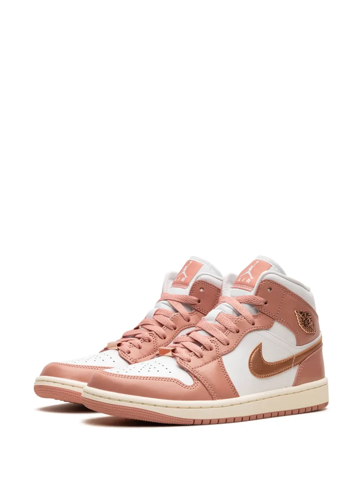 Jordan エア ジョーダン 1 ミッド「Red Stardust」スニーカー ピンク - 画像5