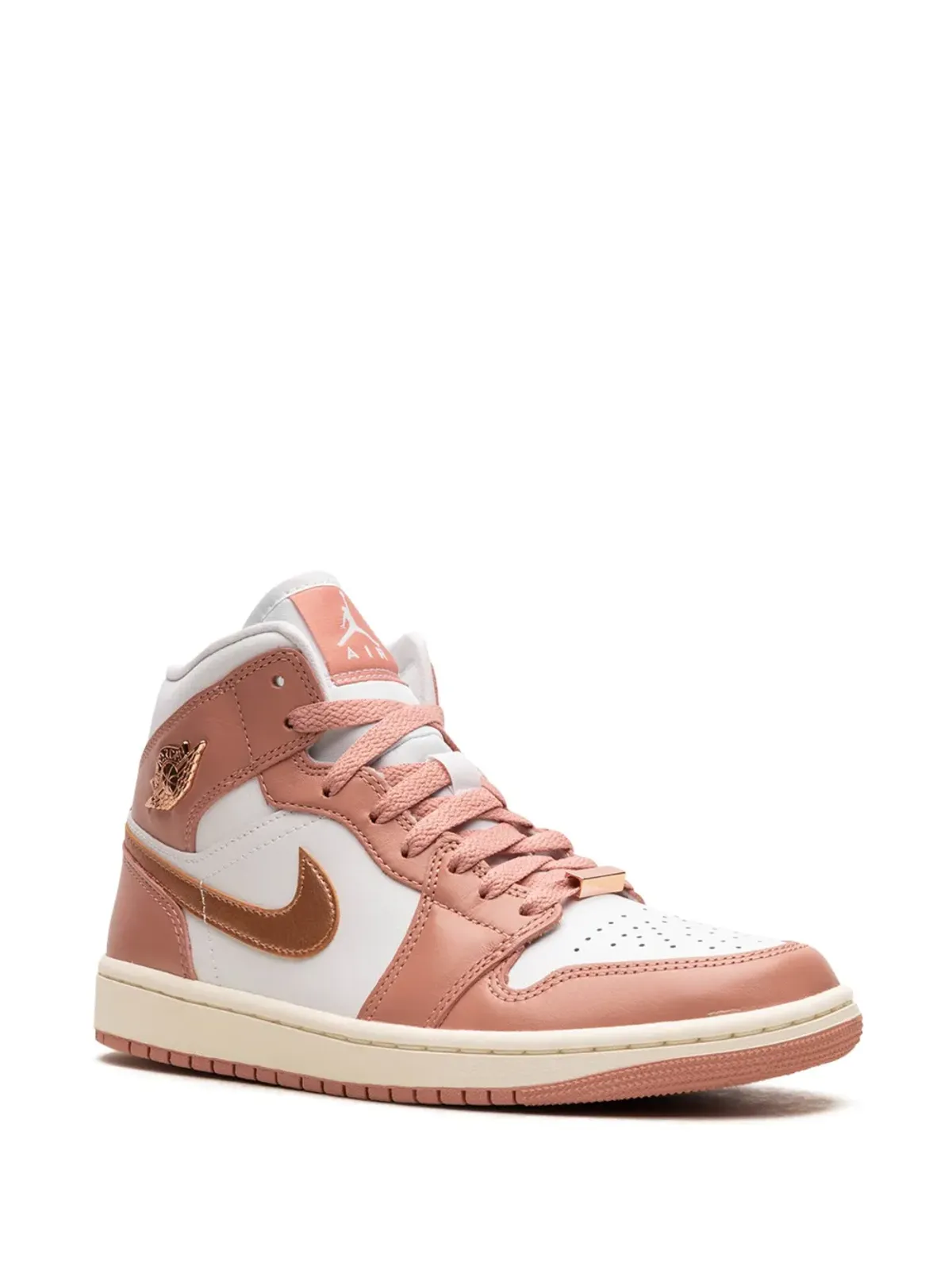 Jordan エア ジョーダン 1 ミッド「Red Stardust」スニーカー ピンク - 画像2