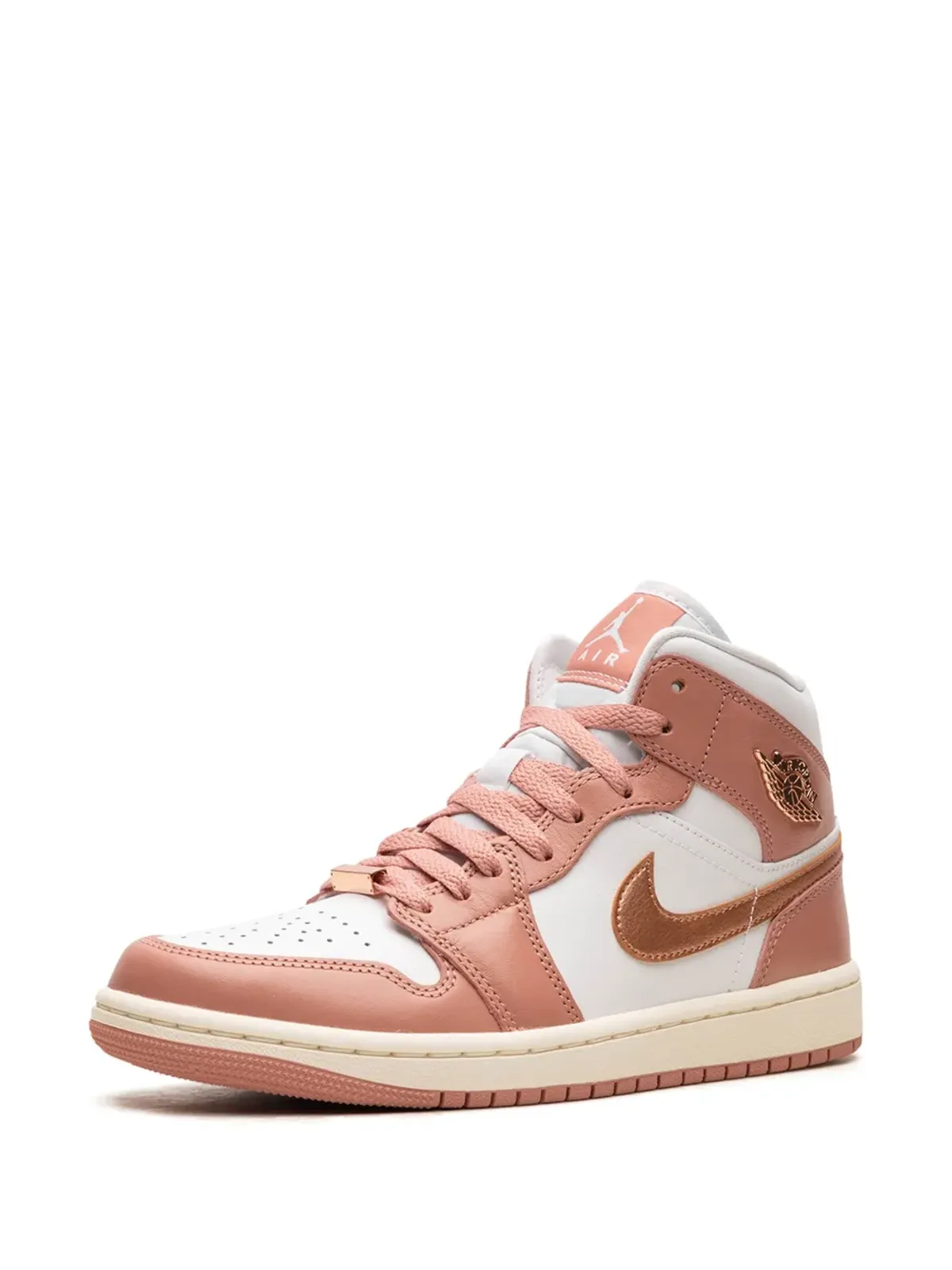 Jordan エア ジョーダン 1 ミッド「Red Stardust」スニーカー ピンク - 画像3