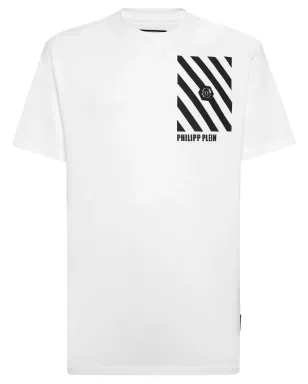 Philipp Plein ストライプ柄コットンTシャツ - ホワイト - サムネイル1