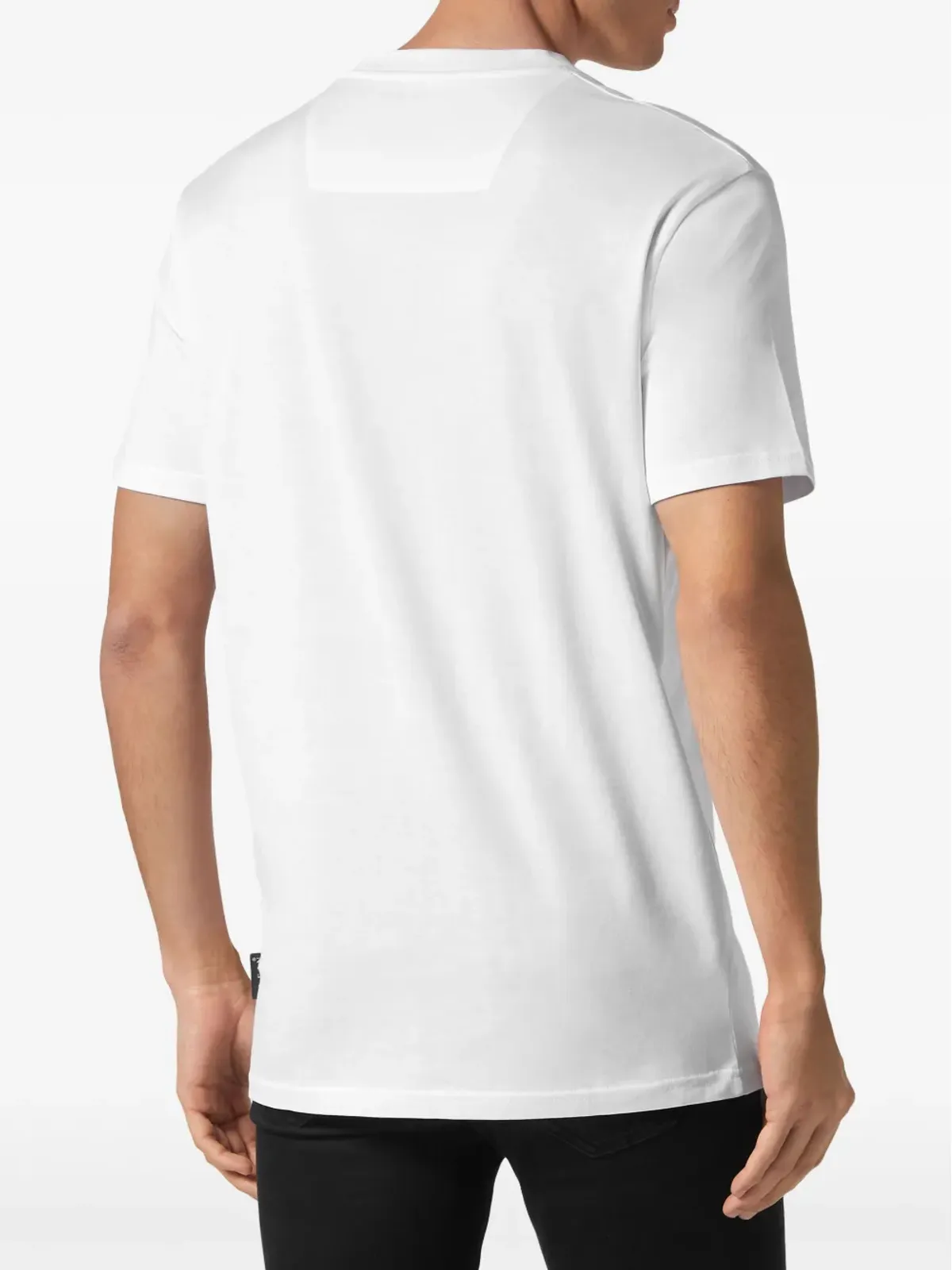 Philipp Plein ストライプ柄コットンTシャツ - ホワイト - 画像4