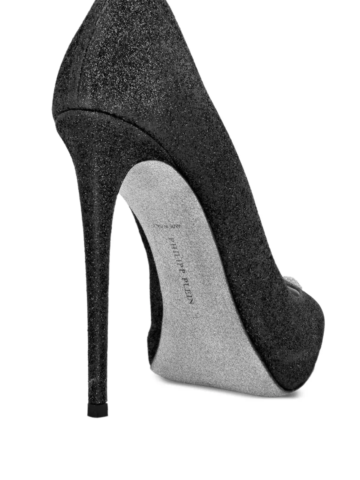 Philipp Plein グリッターディテール スティレットパンプス - ブラック - 画像3