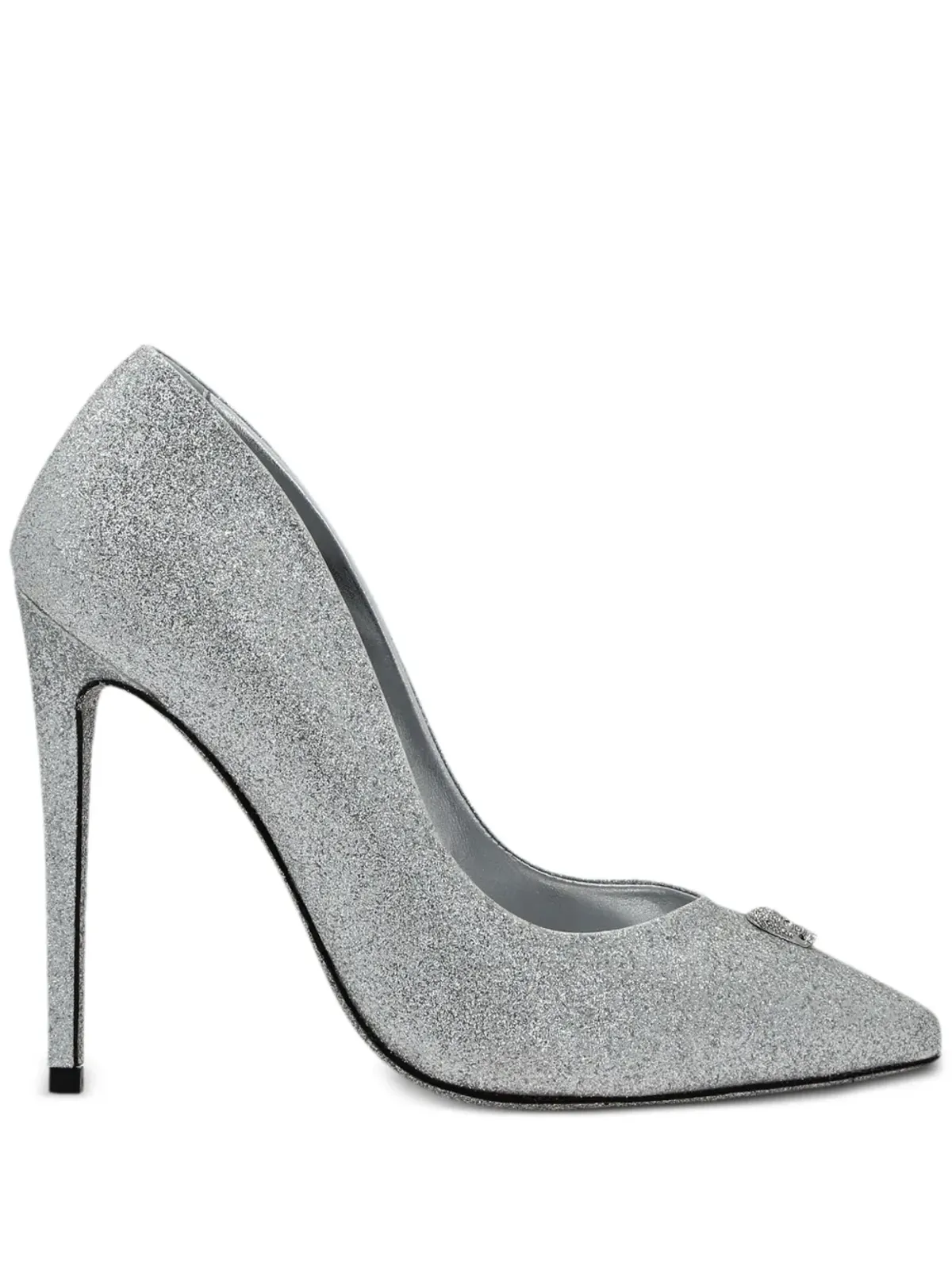 Philipp Plein 120mm グリッター パンプス - シルバー - 画像1