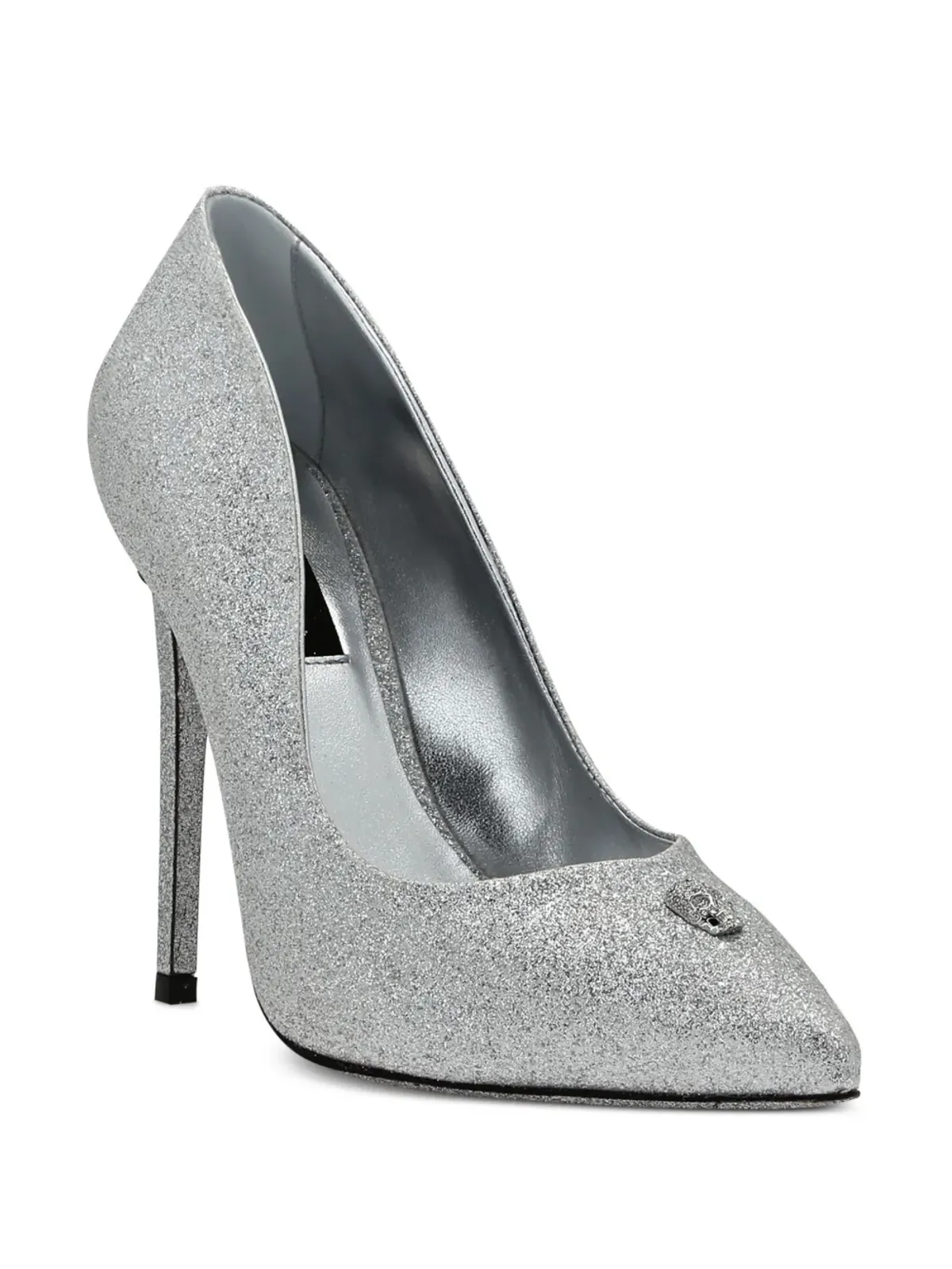 Philipp Plein 120mm グリッター パンプス - シルバー - 画像2