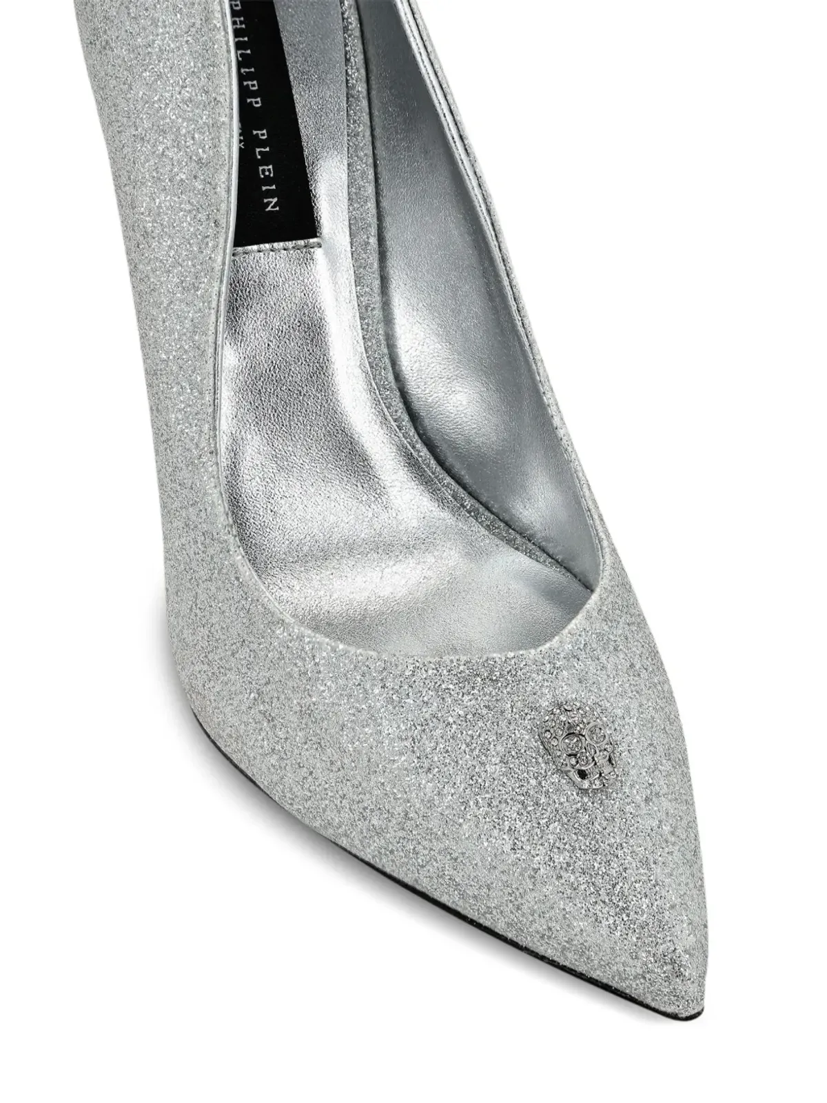Philipp Plein 120mm グリッター パンプス - シルバー - 画像4