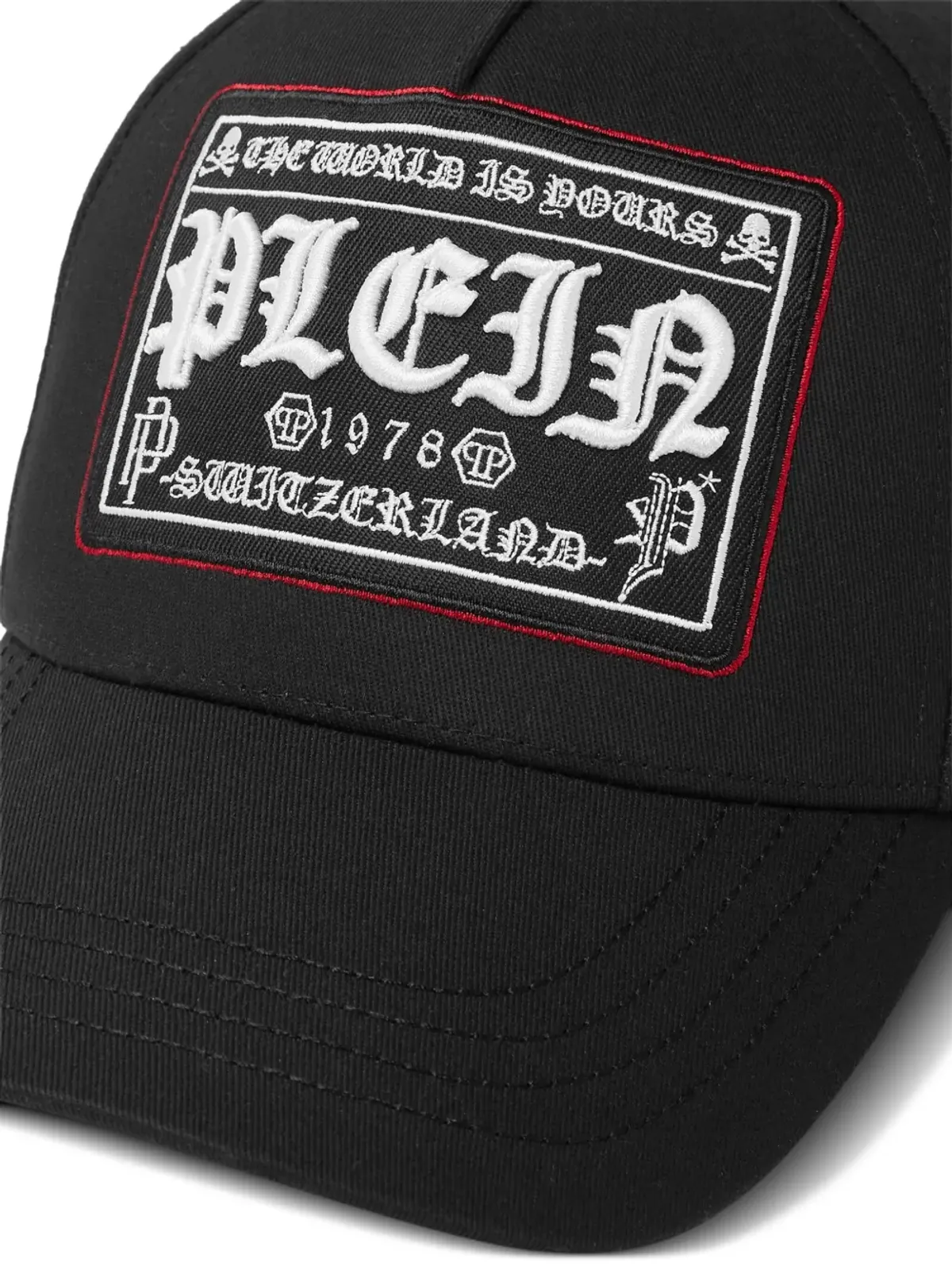 Philipp Plein ロゴ刺繍キャップ - ブラック - 画像3