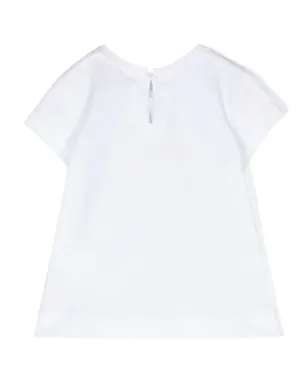 Monnalisa St. Flowers コットンTシャツ - White - サムネイル2