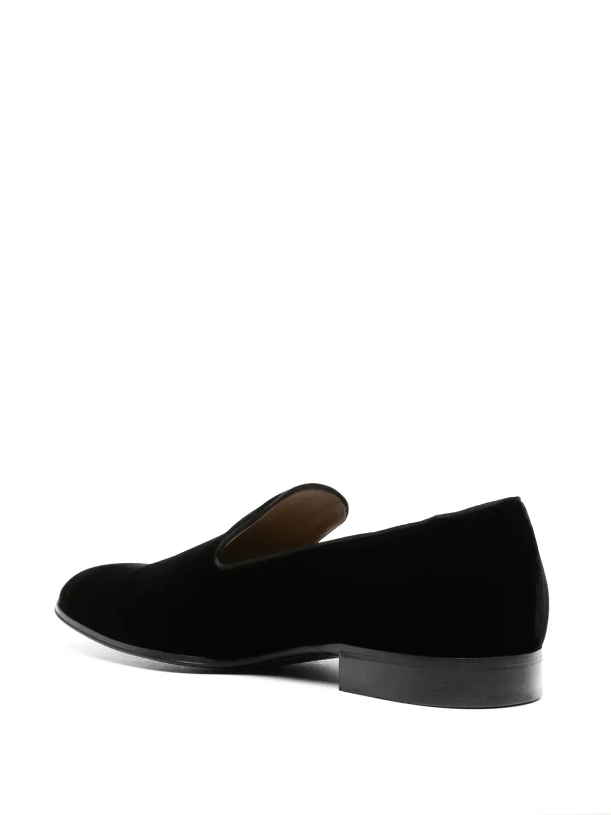 Gianvito Rossi ジャン ラウンドトゥ ベルベット ローファー - ブラック - 画像3