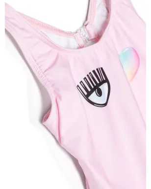 Chiara Ferragni Kids Eye Heart swimsuit - Pink - サムネイル2