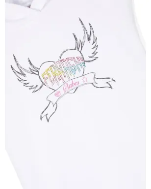 Chiara Ferragni Kids グラフィックプリントフード付きコットンワンピース - サムネイル3