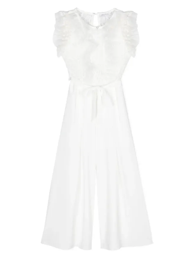 Monnalisa Monnalisa 花柄レースのフリルジャンプスーツの商品画像