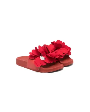 Monnalisa 花モチーフ フリップフロップ - サムネイル1