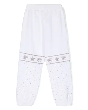 Chiara Ferragni Kids マキシ ロゴマニア スタッズ トラックパンツ - サムネイル2