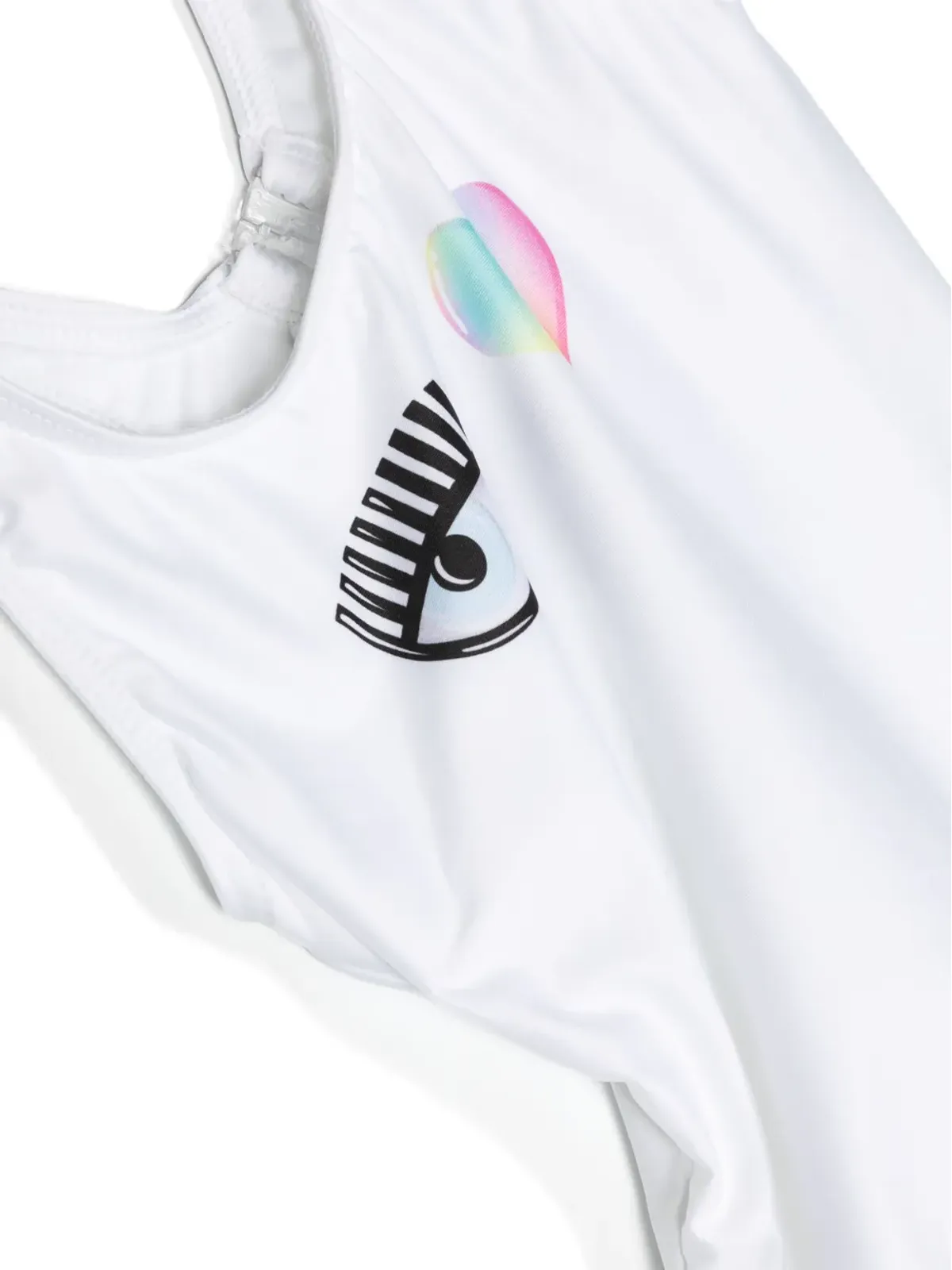 Chiara Ferragni Kids Eyelikeモチーフオープンバック水着 - 画像2