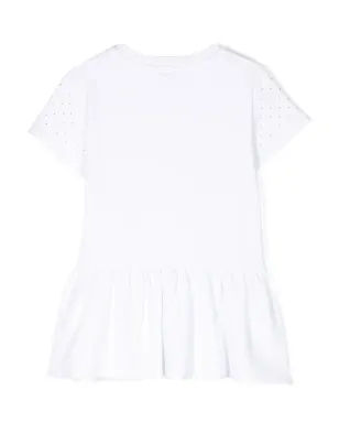 Chiara Ferragni Kids ロゴ装飾コットンワンピース - サムネイル2