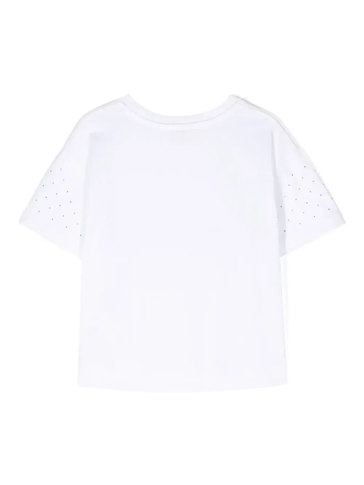 Chiara Ferragni Kids アイライクモチーフラインストーン装飾 Tシャツ - 画像2
