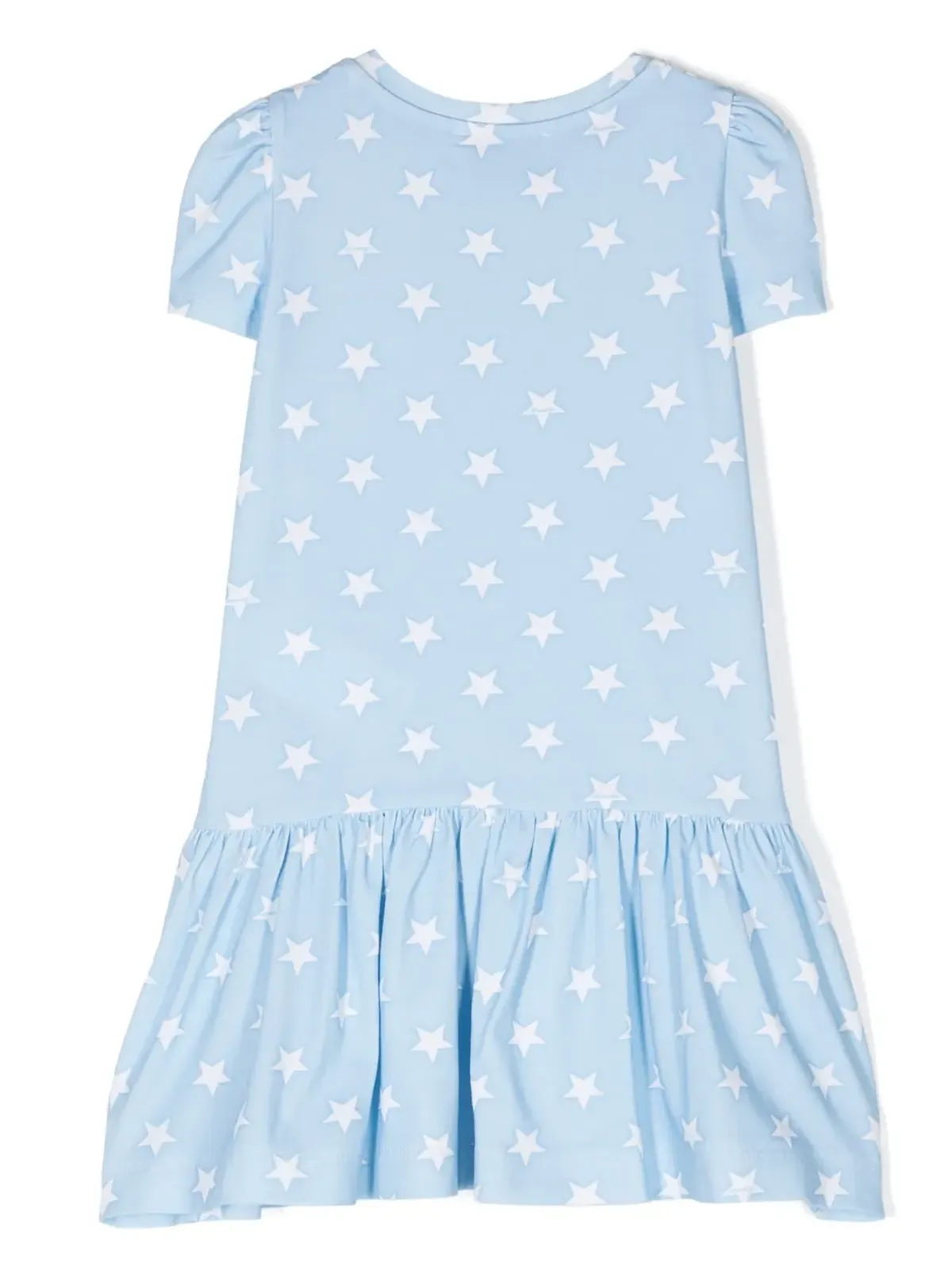 Monnalisa 星柄プリント ペプラムTシャツドレス - 画像2