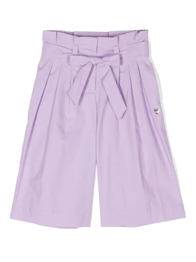 Monnalisa Monnalisa ワイドレッグコットンパンツの商品画像