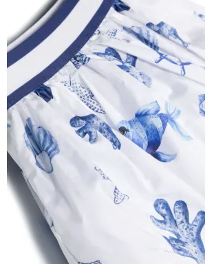 Monnalisa グラフィックプリントプリーツスカート - White - サムネイル3