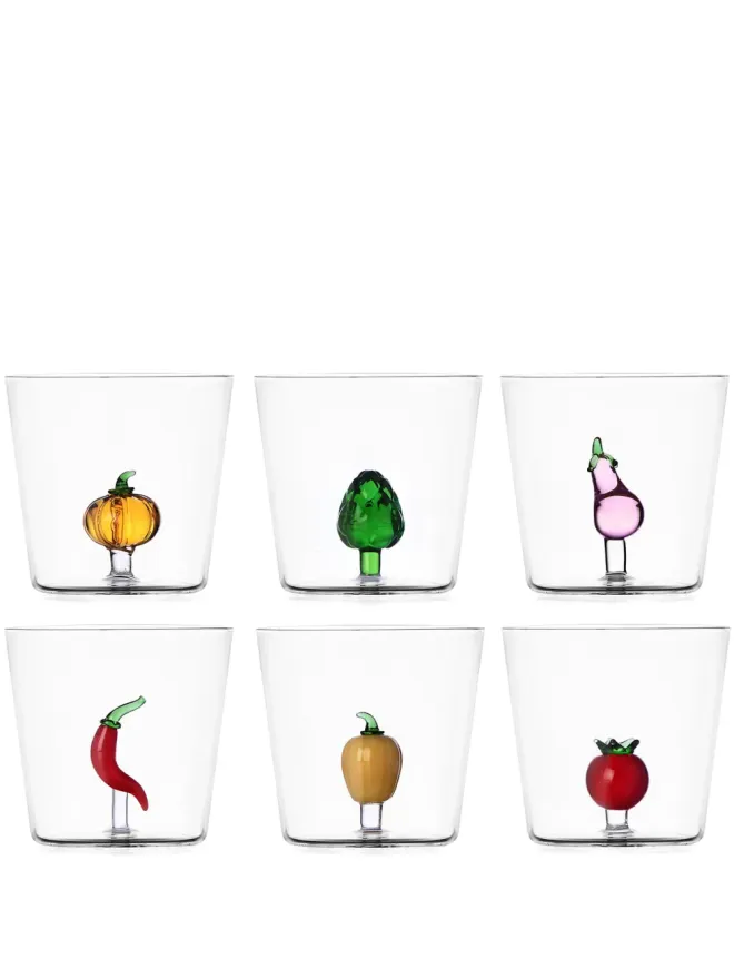 Ichendorf Milano Ichendorf Milano Vegetablesグラスタンブラー（セット6個） - Neutralsの商品画像