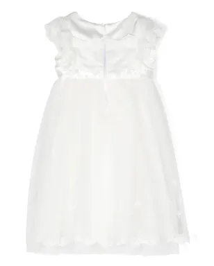 Monnalisa Iconic Chic lace-trim flared dress - White - サムネイル2