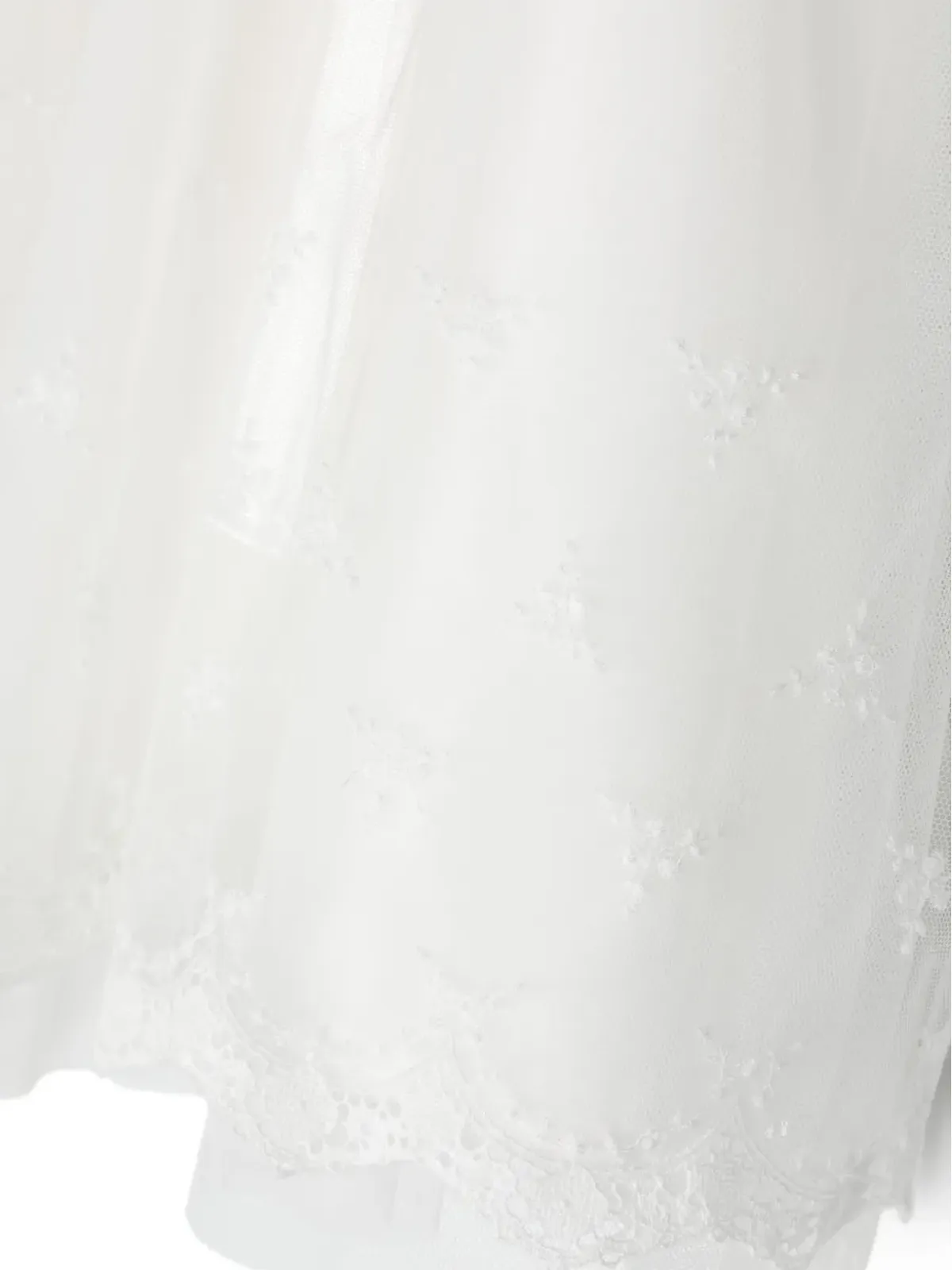 Monnalisa Iconic Chic lace-trim flared dress - White - 画像3