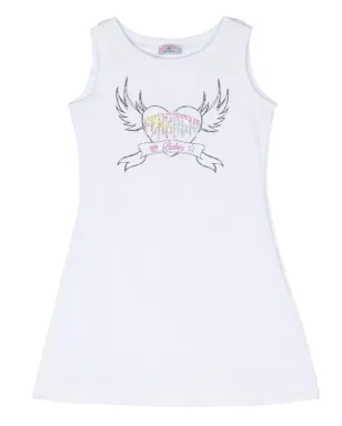 Chiara Ferragni Kids ロゴ入りノースリーブドレス - サムネイル1