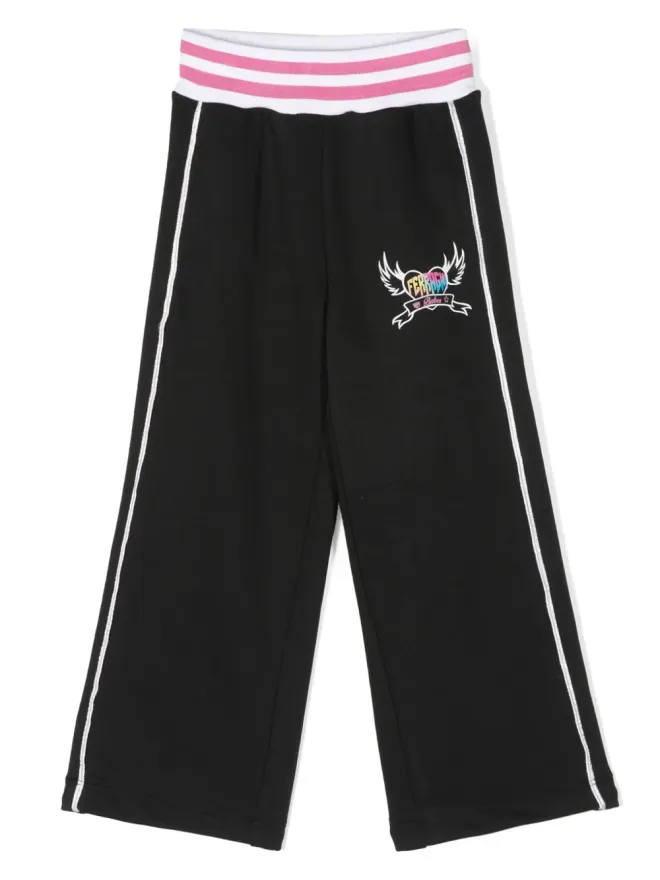 Chiara Ferragni Kids Chiara Ferragni Kids ロゴプリントトラックパンツの商品画像