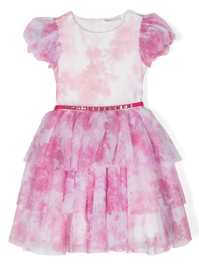 Monnalisa Monnalisa 花柄プリント ミニドレスの商品画像