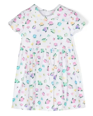 Chiara Ferragni Kids ロゴプリントコットンワンピース - サムネイル1