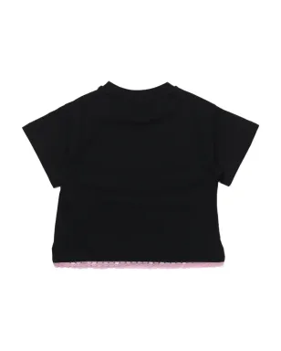 Chiara Ferragni Kids ハートモチーフTシャツ ブラック - サムネイル2