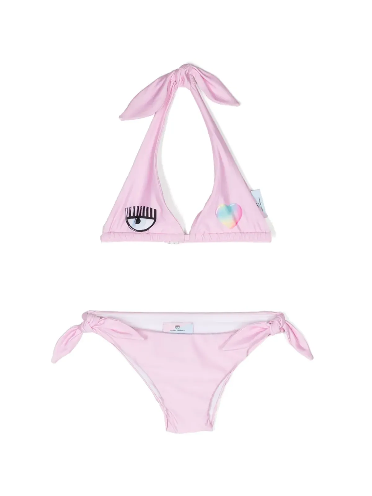 Chiara Ferragni Kids Eye Heart bikini set - Pink - 画像1