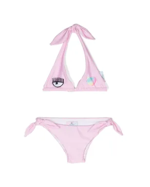 Chiara Ferragni Kids Eye Heart bikini set - Pink - サムネイル1