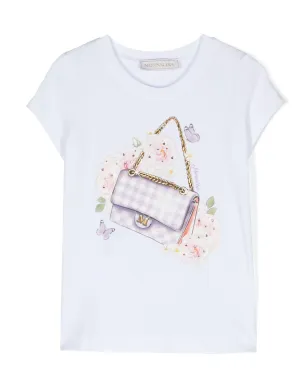 Monnalisa グラフィックプリント ジャージーテクスチャー Tシャツ - サムネイル1